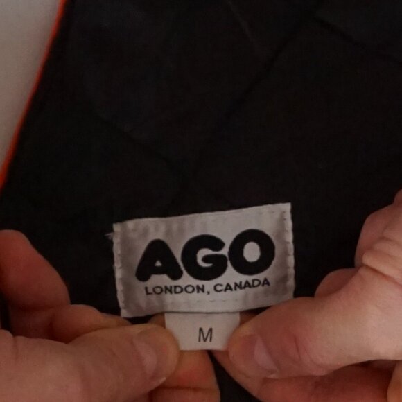 Ago Orange Yellow Insulated Quilt Lined Two-Piece Overalls And Jacket M (44) - Picture 15 of 16